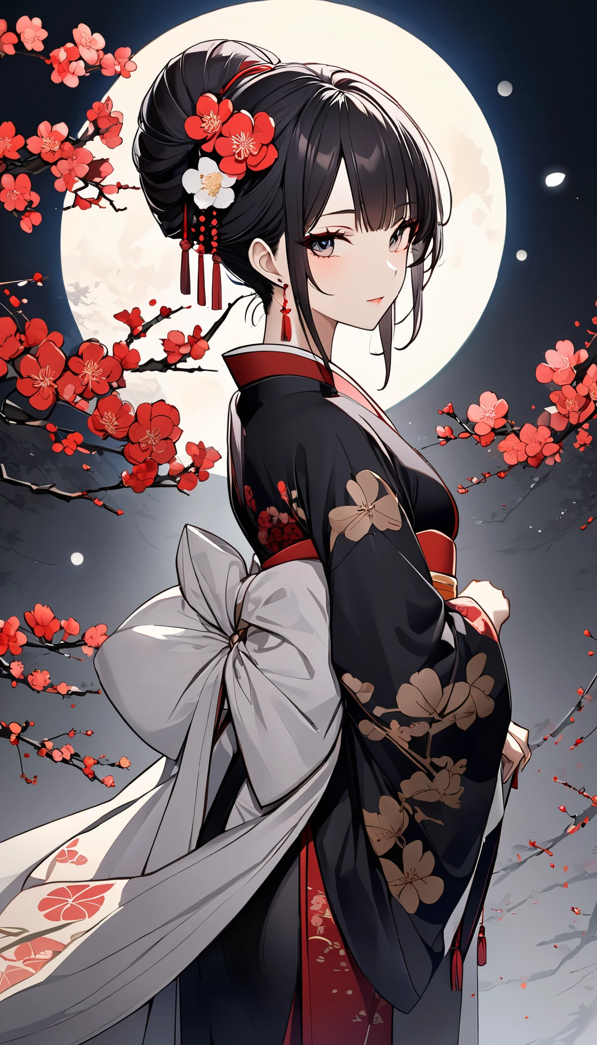 Traditional tea ceremony, Aesthetics in moonlight, Plum blossoms in the dark, now、Create unbeatable beauty, Improve quality,  lines ,  make the color deep and attractive  ,   Create firmness and softness in skin, naturally ,   add intricate detail with clean lines  ,  Boost resolution to the max ,  BREAK More detail on hair and eyebrows, Resolution that lets you see every single hair ,  is sleepy, それでnow日はこれで終わりです！