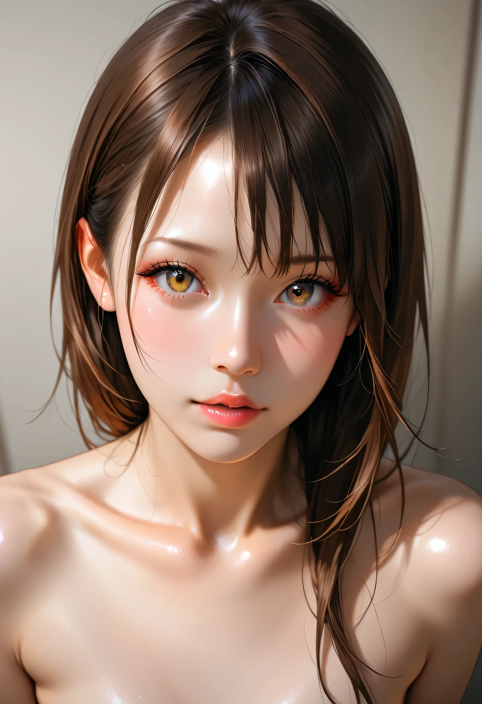 Beautiful woman、naked、Cleavage
