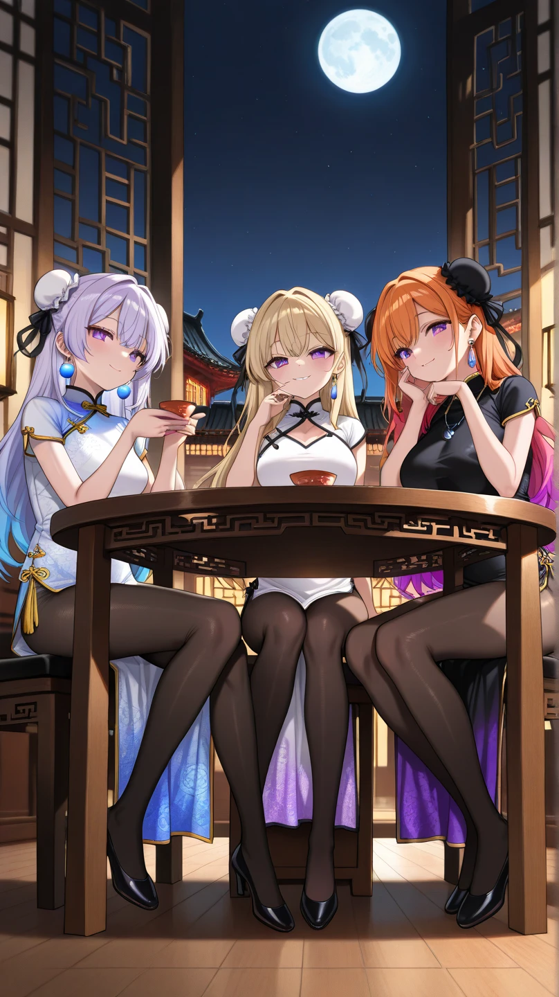 obra de arte, Maximum quality, pose encantadora, grande angular de corpo inteiro, sorriso, (sentado:1.1) ,Ramen de Ichiraku, (eating ramen noodles:1.0), segurando os pauzinhos e a tigela de ramen, slurp noodles,, silence suzuka (umamusume), luvas pretas, saia branca, saia plissada, black pantyhose, mangas em camadas, mangas curtas bufantes, mangas curtas sobre mangas compridas, arco preto, festival,