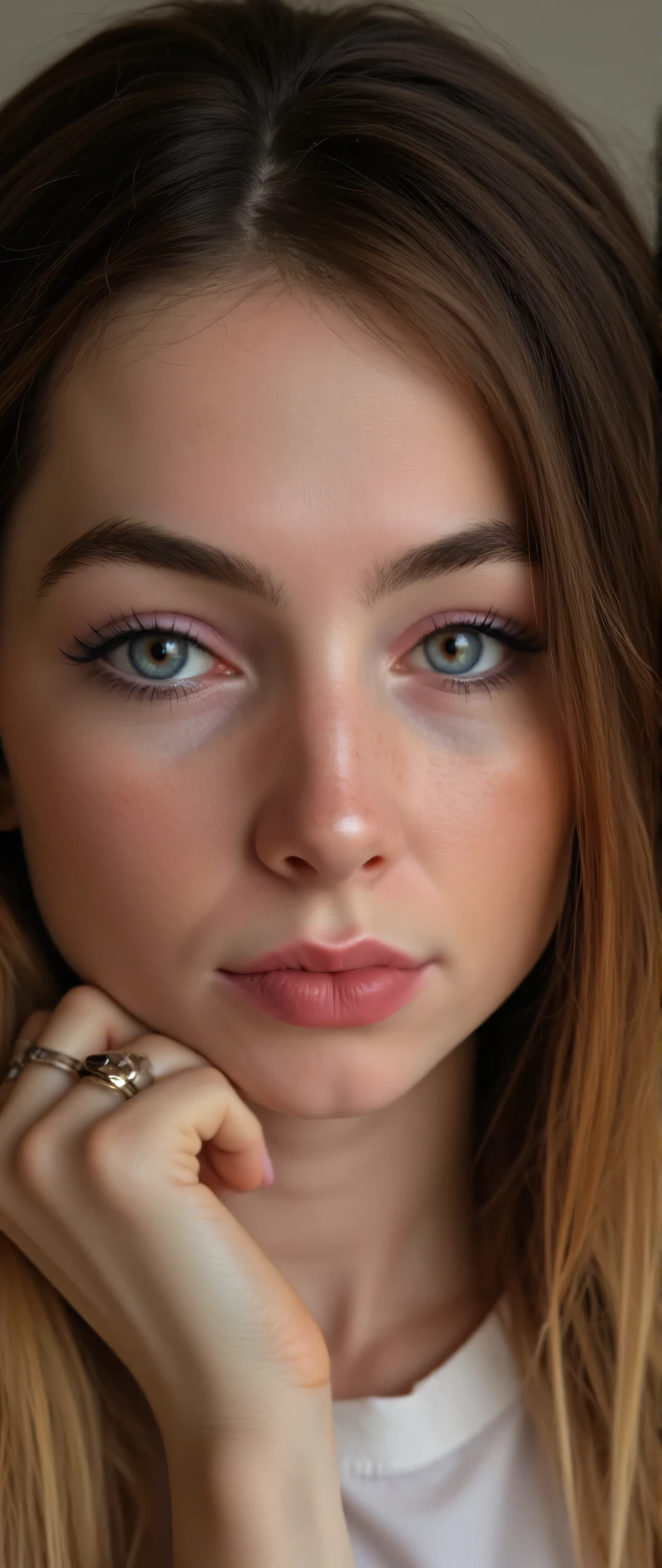 Sexy Sharp nose ethereal aesthetic,pale skin lady, translucent Skin,PERFECT MASTERPIECE, EXTREMELY DETAILED CG UNITY 32K UHD QUALITY RESOLUTION WALLPAPER, PHOTOREALISTIC, RAW PHOTO, PERFECT PHOTOGENIC CLARITY, OFFICIAL ART, AWARD-WINNING PORTRAIT, ULTRA HYPER-REALISTIC, ULTRA HYPER-DETAILED, SHINY REALISTIC SKIN, RAY TRACING, UNREAL ENGINE 5.8K, GLOWING AMBIENT LIGHT cyberpunk, Arabian girl face portrait,bow-shaped lips,She has very large,saggy breasts with prominent,detailed nipples. She has a sexy waist,and sexy curves. She is ultra-busty,with giant,heavy,natural-looking breasts that appear both fit and exaggerated in size. Heterochromia,looking out an open window,hair blowing in wind,profile shot