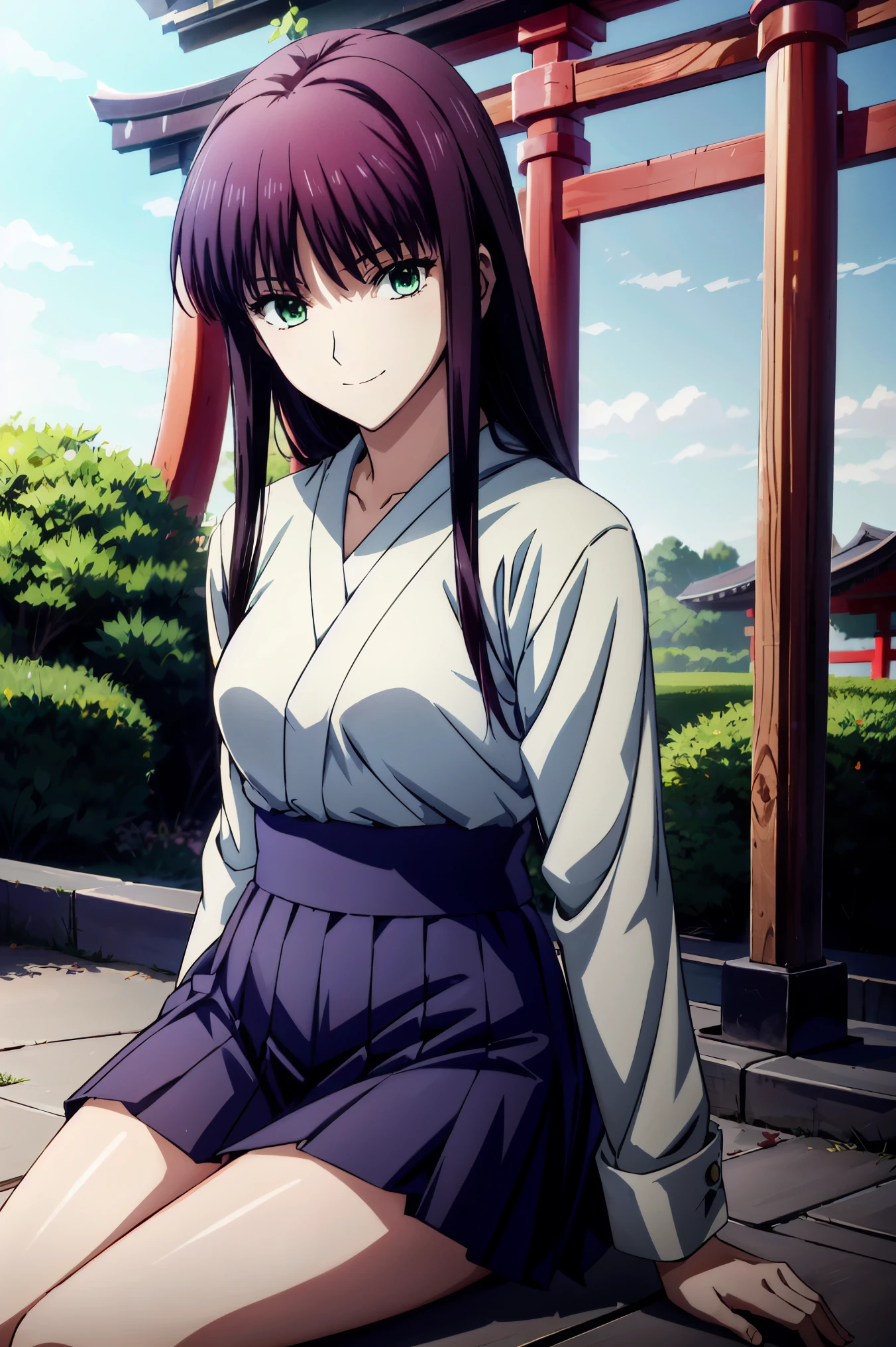 赤  purple hair,  GREEN EYES,  eyes like jewels,((  Priest  ))),(((shrine))),(((  torii gate  ))),(((  Priest  服))),Vermilion also  ,  Priest  服を着た女の子, Connecting U high resolution and 8K , 長い赤紫髪と  GREEN EYESをした  Anime Girl  , Anime Moe art style , 若い  Anime Girl  の接写,  Smooth Anime CG Art  ,美しい アニメ High school students, Anime Moe art style , 超リアルな High school students , Seductive  Anime Girl  ,  Anime Girl  , 魅力的な  Anime Girl  , 超リアルな High school students ,  Anime Girl  , 8K Ultra  high resolution ,  high resolution, Exquisite CG ,  high quality shadows, Beautiful delicate face in black leather costume ,  Beautiful Delicate Eyes  ,break(Ultra  high resolution 8K Wallpaper ),( 高度に DetailsなCG 8Kの壁紙 ),Makima (  chainsaw man),  skasaha (  destiny  /  GRAND ORDER REQUIRED  ),Reika Shimodaira , portai  ,  Fluttering Background  {x} extremely delicate and beautiful CG illustration,最  high quality,  Real Feel  ,Realistic Fabric, realistic texture,(((  Masterpiece))), (((最  high quality))),8k,32K,​  Masterpiece, Beautiful and Attractive Anime Woman ,  Super High Heels  , さらに Details,  high resolution, 超リアルな High school students , masseter area , 最  high quality,  high quality,  high resolution ,  high qualityなテクスチャ,  high qualityシャドウ, 高い Details,  Details,1 personの少女, High school students,  alone,I,Just one,  alone,1 person, Mature Atmosphere ,  beautiful long legs  ,  on hands,  beautiful thighs, Tight legs ,  Beauty of Footstools  ,  Large Breasts Scattered All Over {x} Lingerie with Cross Eyes、  slim waist,Mature body girl,赤  purple hair,赤  purple hair,  purple hair,  Black Currant Hair  , Silk Smooth Hair ,  colorful hair,  straight hair ,smile, Happy Smiling  , lively expressions,かわいいsmile,Cool Beauty,  beautiful woman,  pretty face, Beautiful  realism,  Seductive Looks , Bewitching looks ,Quiet look,  beautiful hair,smile,  colorful eyes,  GREEN EYES,Jade  GREEN EYES,  beautiful eyes, bright eyes,Delicat eyes, Jewel Eyes ,Jade Eyes,  droopy eyes  ,(((  GREEN EYES:1.5))),  enchanting face  ,8 heads, Statue :171cm,彼女は首に  necklace身に着けています,  necklace, ビーズ  necklace ,Magatama Accessories,smile,  enchanting face  ,Model Photo, 高い Details, 【  Contemporary  , Romanticism,  realism, Hyper-  realism, Shows cinematic lighting grabbing his body ,  ray tracing, Colours of the Mountains. Fuji, ((( cowboy shot))), 8k, さらに Details,  accurate, 最  high quality, , さらに Details,  are standing,  clothed  ,Winter Sky,  blue sky, Witch uniform,  kimono,  kimono,  socks, Similarly ,Red Hakama, White Japanese Clothing,((最 high quality)), (( Masterpiece)), ( Details),  1girl ,  sexy