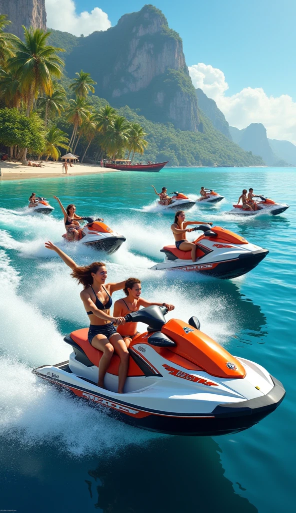 Jetski tour + fun tube ride