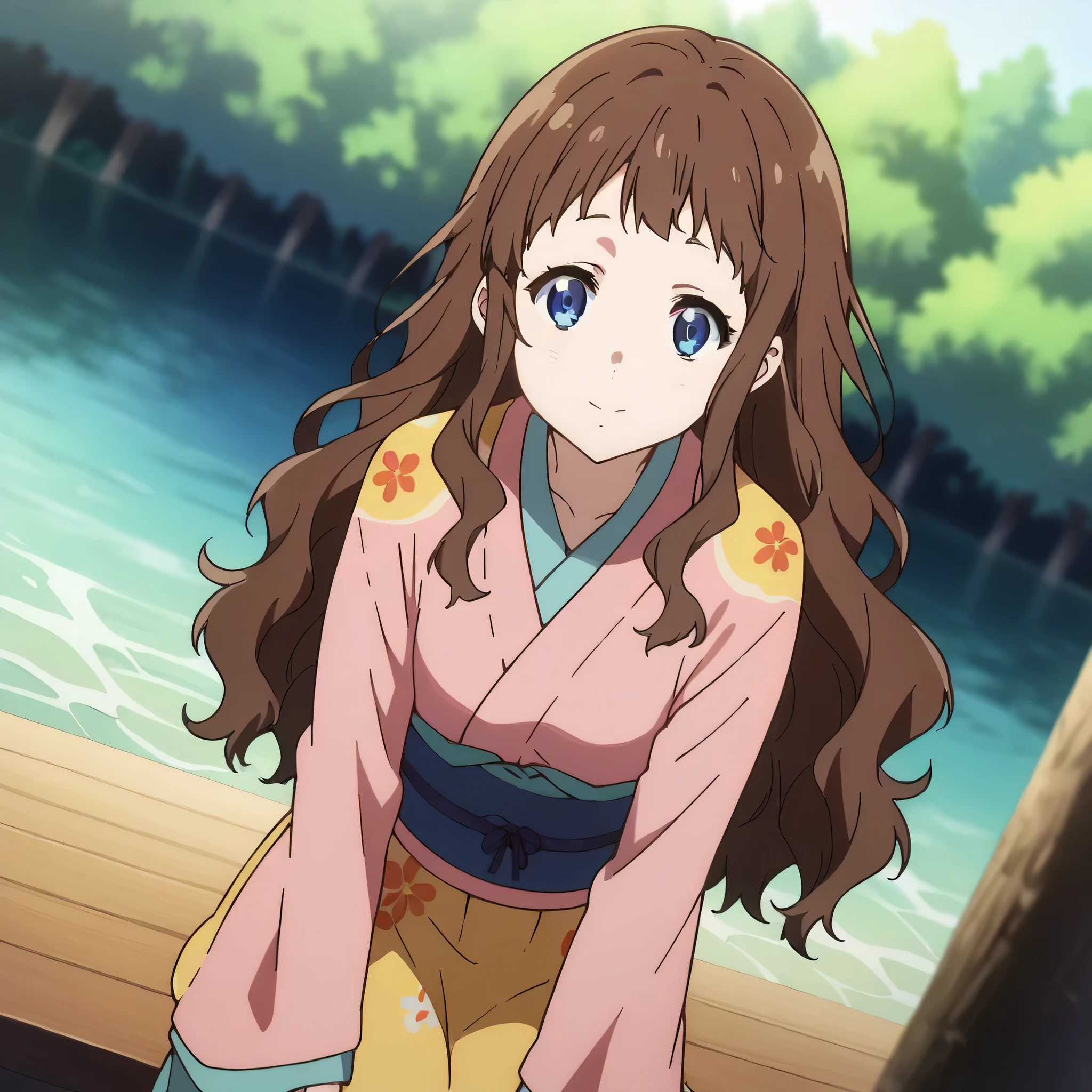 score_9, score_8_up, score_7_up, source_anime,
arche, ai shindou, long hair, blue eyes, brown hair, wavy hair,
skirt, komono dress, kimono outfits, music wave,
indoors, bent over, smile, forest, sit on a fallen tree,
looking at viewer, cowboy shot, dutch angle, solo,