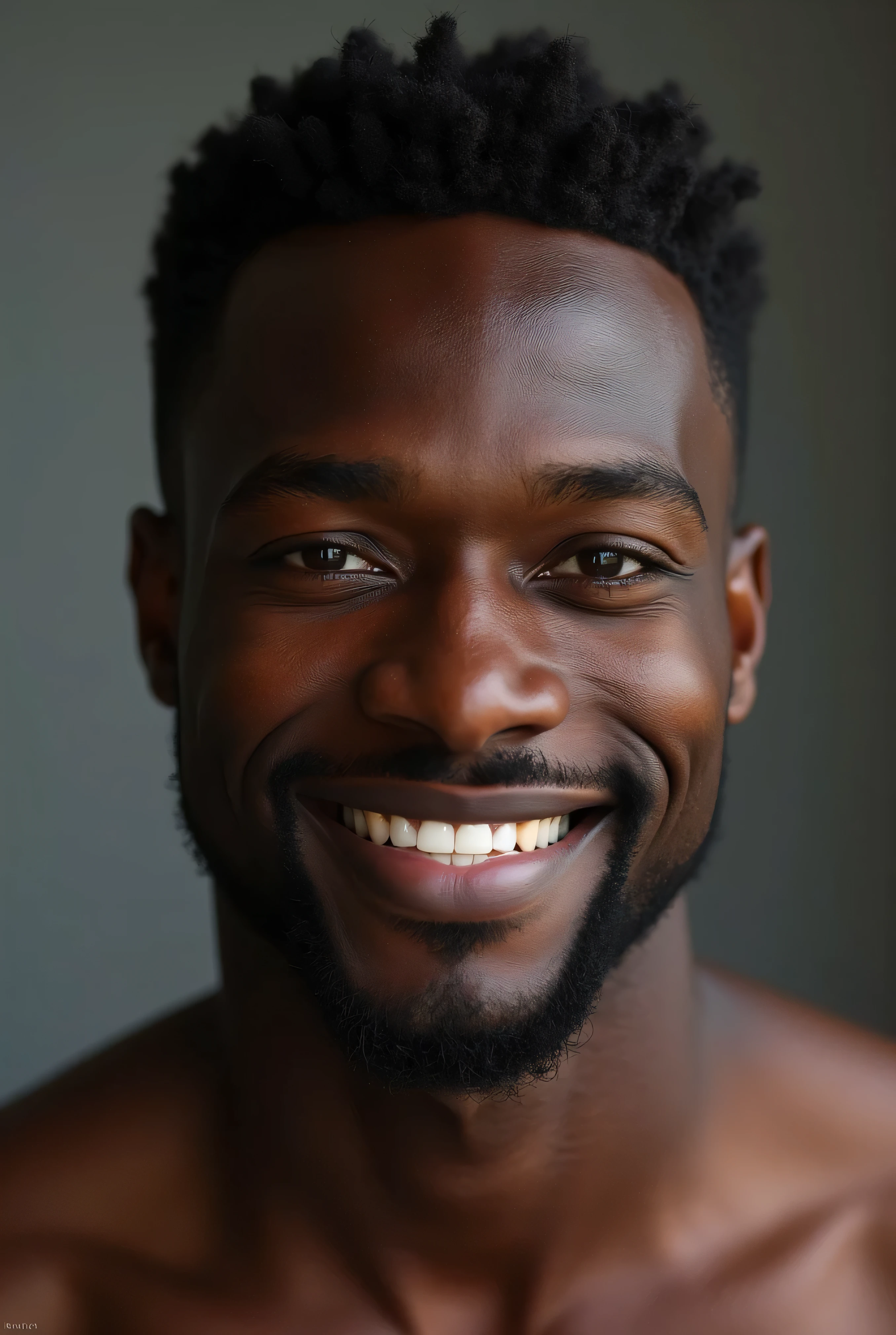 Hot black guy with a naughty face