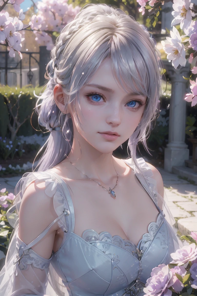 a beautiful anime girl, extremely detailed eyes and face, long eyelashes, detailed lips, intricate hairstyle, elegant dress, soft lighting, cinematic composition, vibrant colors, digital painting, photorealistic, (best quality,4k,8k,highres,masterpiece:1.2),ultra-detailed,(realistic,photorealistic,photo-realistic:1.37)