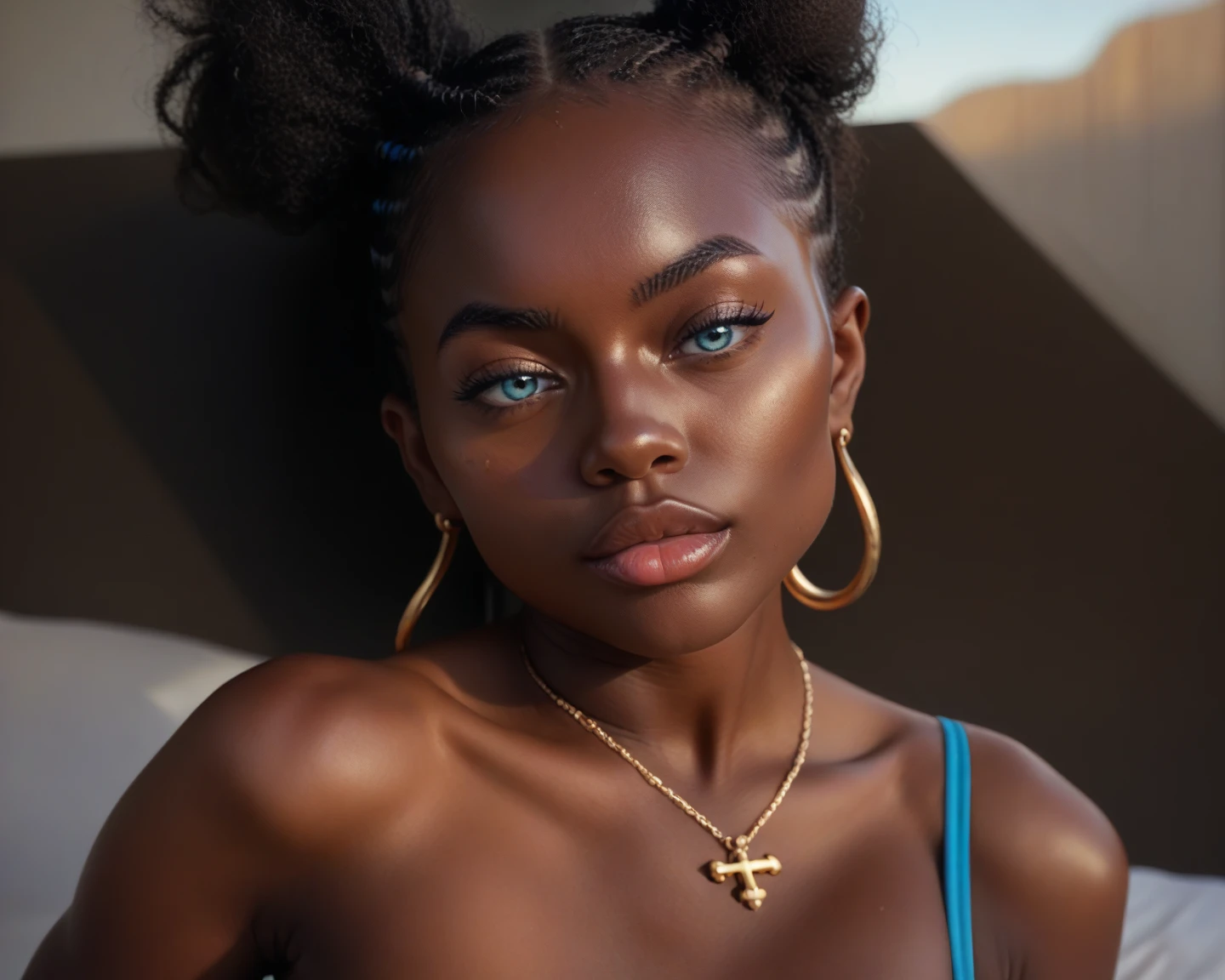 A PRETTY GIRL POSES FOR A PHOTO