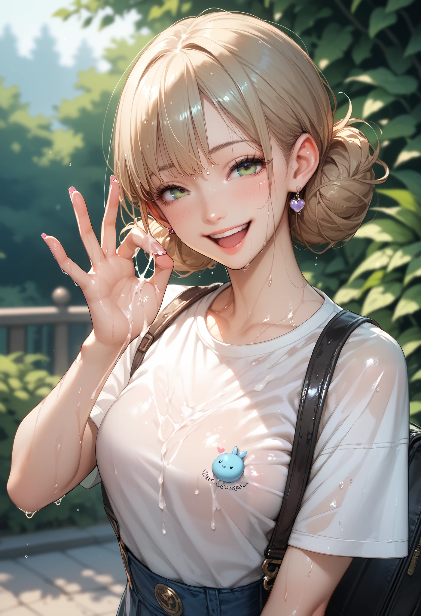 sexy anime sister (happy and horny), wet wear, multiple handjob gesture, anime, hentai, cartoon, hardcore hentai, erome, cum on wet toy,