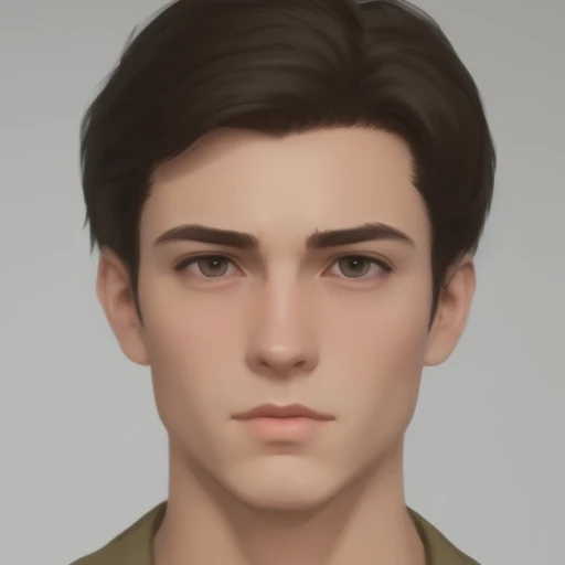 There is a man ( College boy ) 20 years, rostro(very high), with short hair and suit , asistente hiper Realistic , sujeto hiper Realistic , Chico anime Realistic , anime style realism , estilo de arte anime Realistic , estilo de arte de anime Realistic , Estilo anime 3D Realistic , Portrait of an anime boy , Guweiz style artwork , detailed Portrait of an anime boy , incredible anime face portrait . model, of Irish origin ( ) y Anglo-American ( ), I just saw the spectator , retrato( Realistic :1.4), (:1.0), hazel eyes , eyes (perfect,serious),eyelash( perfect girl ),shirt, eyebrows (perfect), dyed hair (café ), perfect hair , straight hair (perfect), ( secretario professional ), hairstyle type (deshilachado ), oval and elongated face , rectangular face , triangular chin , thin face, slim build , ( detailed , ultra ,,- detailed , high detailed , ultra Realistic 8K CG, Perfect Girl Girl Artwork , lyrical), wooden table , flores, Internal, talleed (carefree, serious) , no earning, film , bokeh, professional , 4k, very detailed dynamic lighting , fotor Realistic , 8K, raw, rico, intricate details , Peter Parker(spiderman), small head ,