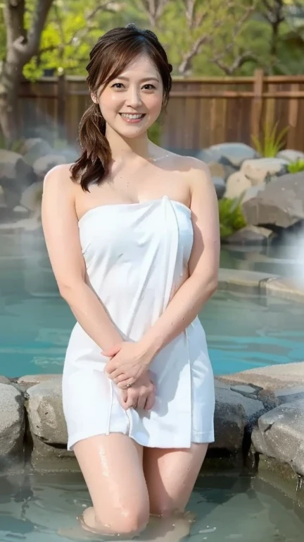 Sexiest towel wrap, She wraps herself in a towel after a shower, Different model poses, Attractive body, Professional photography, Perfect Face, Fine grain, Big Plans, In the sauna bath, session, Captivating looks
