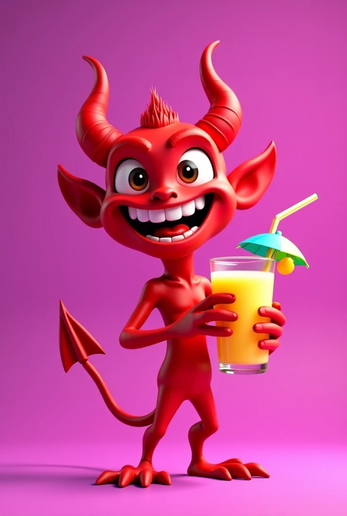 Devil drinking coca cola
