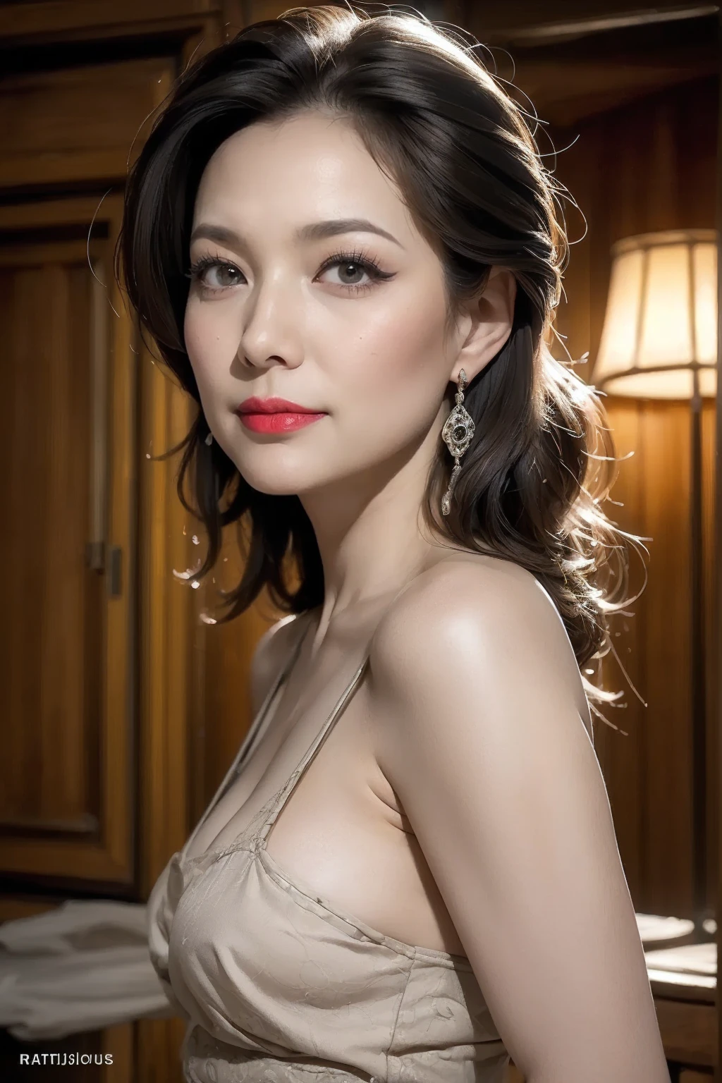 1girl, woman, beautiful face,upper body,brown hair, smile,
(8k, RAW photo, highest quality, masterpiece), High detail RAW color photo professional photo, (realistic, photorealism:1.5), (highest quality), (best shadow), (best illustration), ultra high resolution, highly detailed CG unified 8K wallpapers,