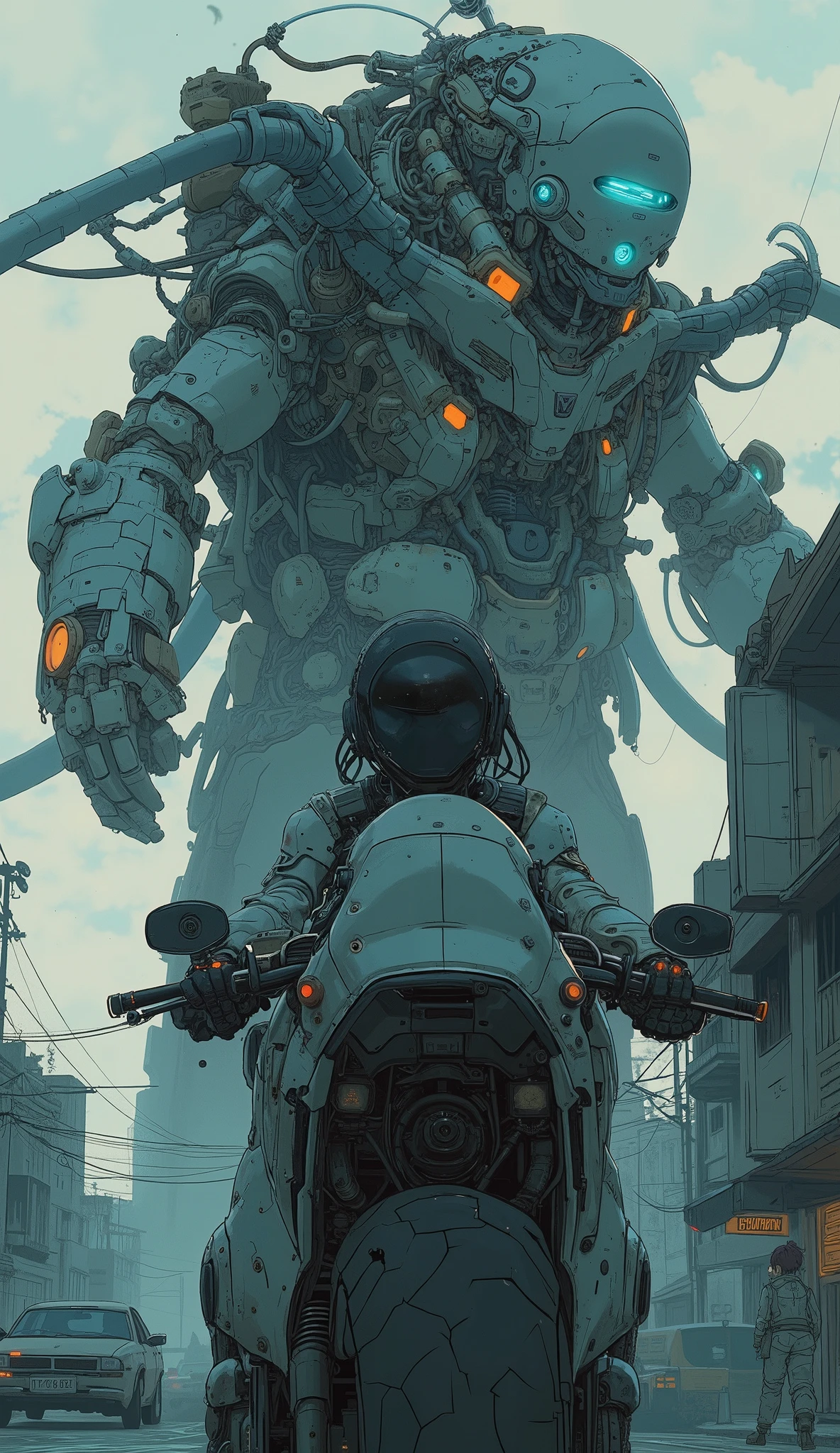score_9, score_8_up, score_7_up, score_6_up, score_5_up, source_furry, kame 3, assaultron, fallout, 1girl, solo, breasts, looking at viewer, robot, humanoid robot, robot joints, one-eyed, joints, no humans, green skin, mechanical arms, crotch plate, science fiction, post-apocalypse, outside, low-angle view
<lora:assaultron_pdxl_:1>