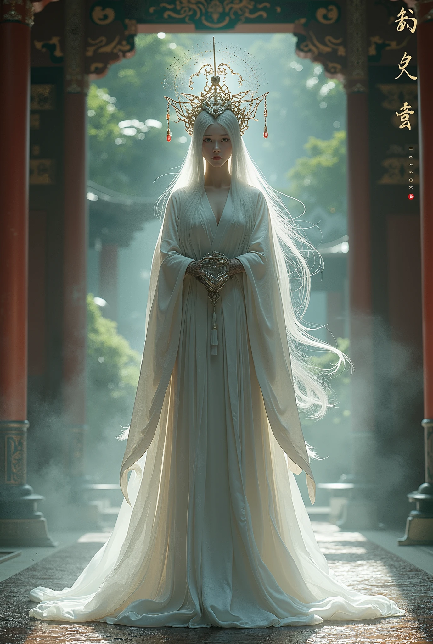 goddess,Shrine maiden, high image quality, Mystery