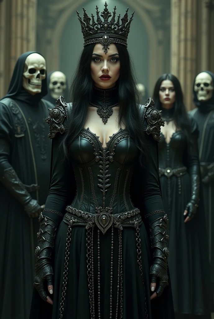 BlackKnight, Crown of Bones, bone armor, dark and macabre face