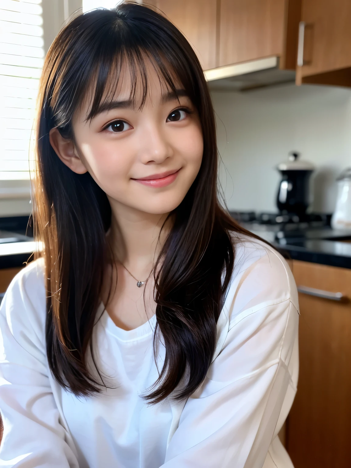 (8k、RAW Photos、highest quality、masterpiece:1.2)、(Realistic、Realistic:1.37) 、(((Strange pose, Bend your knees and spread your legs))), ((Exposing pubic hair and genitals))、Very detailed、超A high resolution、1 girl、View your viewers、Beautifully detailed face、Laughter、narrow、(Slim waist) :1.3)、Beautiful and detailed skin、Skin Texture、Floating Hair、Professional Lighting、Human whole body、Shortcuts、Braided Hairstyles、Bob Hair、、smile、、Skirt flip、Baby Face、子供っぽいsmile、Sappin''''、Moisturizing lips、Pale pink lips、Braided Hairstyles、Umbilical cord prolapse