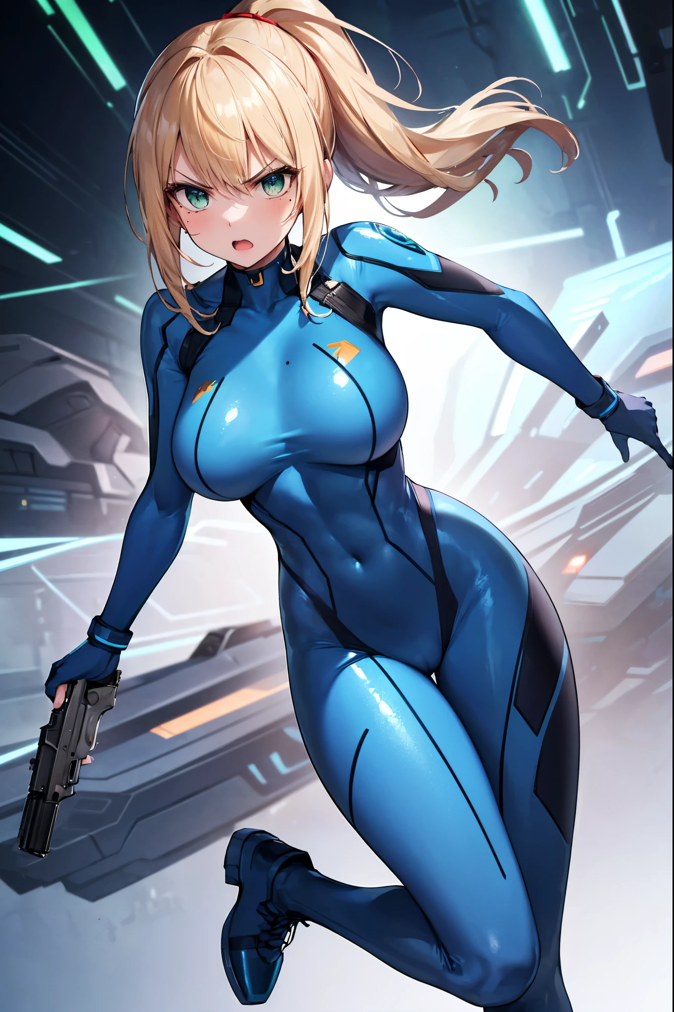 (俯瞰figure),Dynamic Angle,Super detailed, figure, close, Straight, One girl, 
 ((Soryu Asuka Langley, Interface Headset, Red bodysuit:1.4, blonde)),Her eyes shone like dream-like stars,(Glowing Eyes:1.233),(Beautiful and detailed:1.1),(Expressionless,Mouth closed),(Are standing), 
(In a white spaceship、Mechanic room with tools and spaceship window),
(night:1.2),dream-like, [[Delicate fingers and hands:0.55]::0.85],(Finger details),