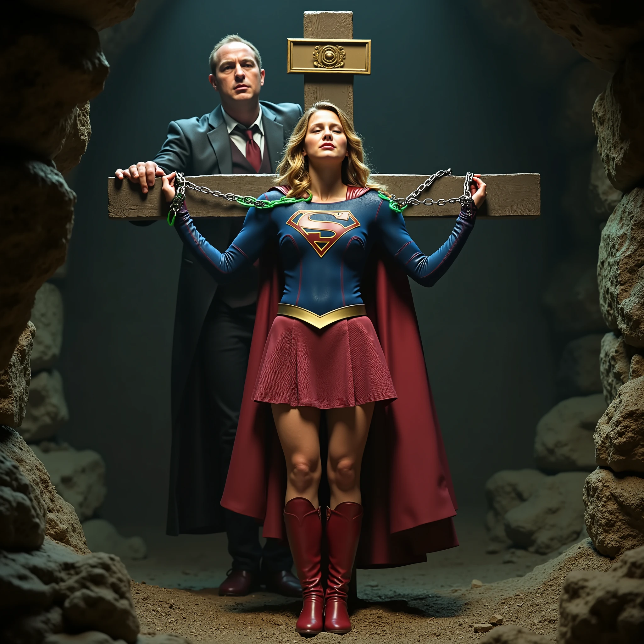 araffe-woman-dressed-as-superman-and-a-man-dressed-as-a-doctor-seaart-ai