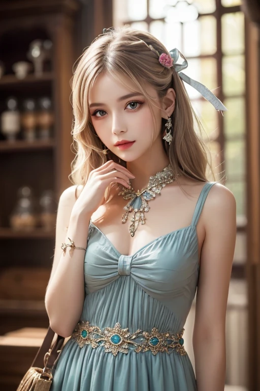 ((whole body)), ((from below)), Yushuxin,1 girl,alone, ((stand up, leaning on ledge)), ((lean forward)), ((The features are clear, clear face, clear face)), red lips, cosmetics, close-up, elegant姿势, seductive pose, Perfect Curve, Slim, Sexy, big breasts, split, beautiful legs, charming gaze, bite lip, messy long hair, Simple and casual scene, Very detailed, Ultra-clear, best quality, official art, exquisite earrings, exquisite necklace, Very detailed description, Super beautiful painting, Sophisticated functionality, elegant, beautiful, Super fine details, masterpiece, Authentic texture, Realistic movie lighting, masterpiece, best quality