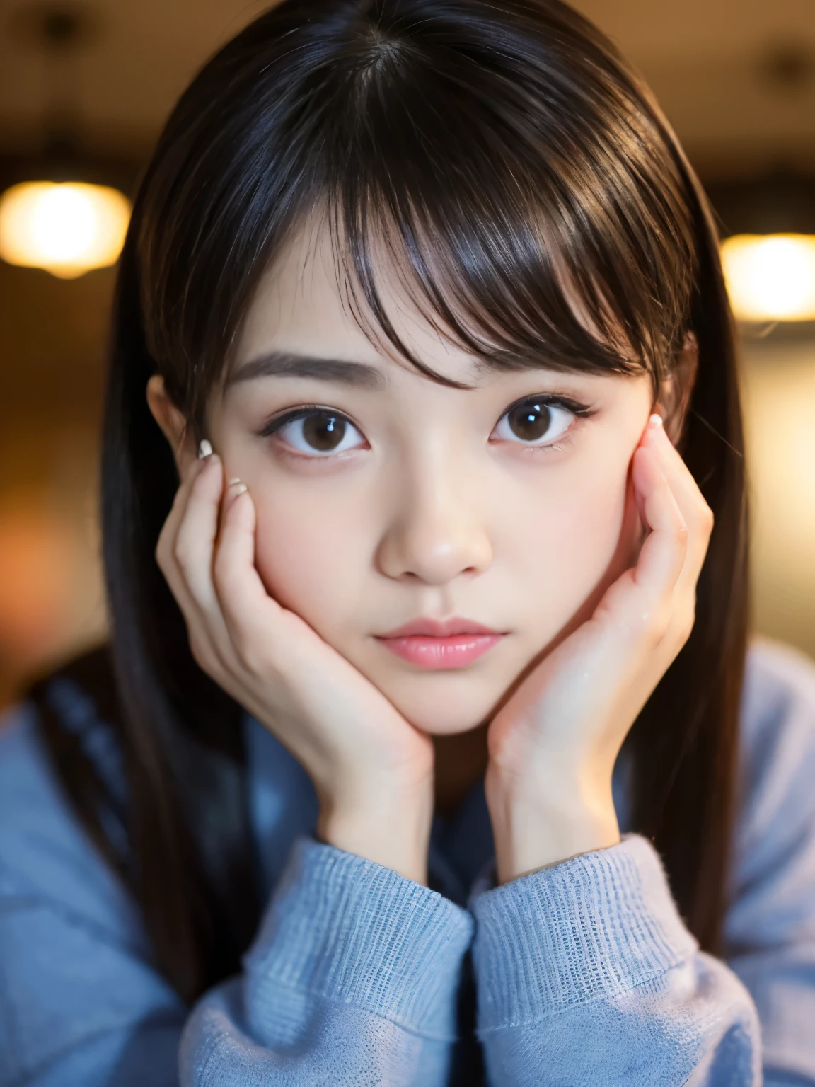 (4k, RAW photo, best quality, masterpiece:1.2), ultra high res, (photo realistic:1.2), High detail RAW color photo, professional photograph, (realistic, photo realistic:1.4), ((best quality)),japanese girl,close up,(crying,tears:1.1),looking at viewer,night town