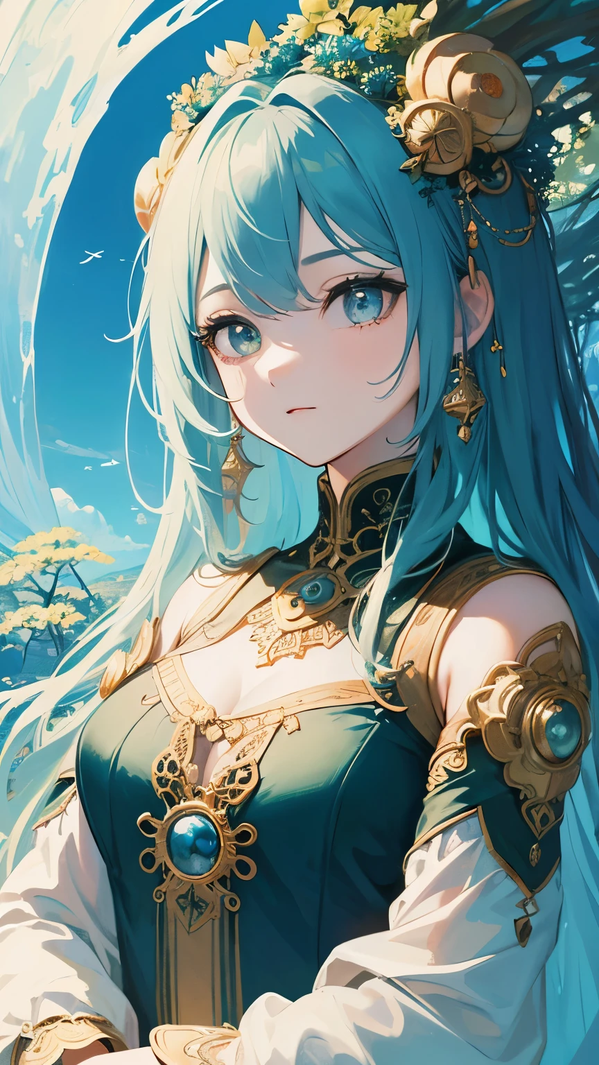 Incredibly detailed, intricate details, front view, elevated camera, unnatural avatar landscape, detailed masterpiece, (blue alien female:1.2), (very slender) and (slim), (detailed face and eyes:1.2), (light turquoise skin) with (watermarks on body:1.2), savage furious attitude, climbing running poisition, (light eyes), perfect drawn, (detailed hand and finger:1.2), (medium breasts:1.2), (busty), (deep cleavage:1.2).