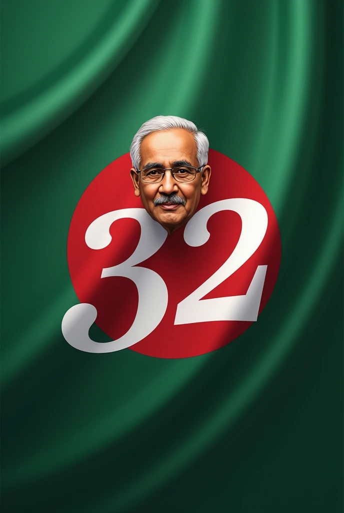 Light green background Top on quaid e azam pic and Pakistani Flag and inside write jashne azadi mubark in urdu