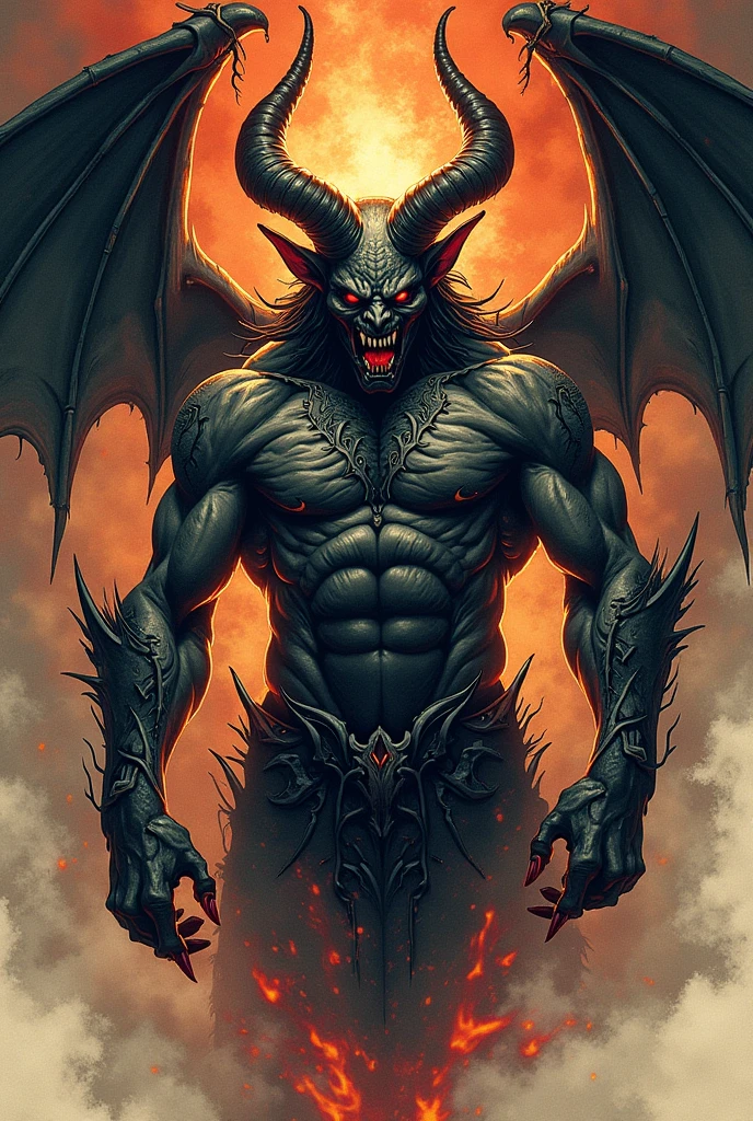 Lucifer with devil smile 