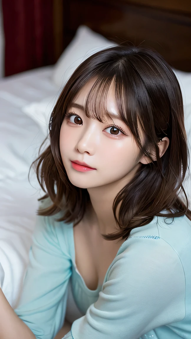 masutepiece , Best Quality, Ultra-detailed, Photo, extremely delicate and beautiful,High resolution, 1womanl, 25 years old, japanese beautiful woman,
Small breasts, Plump lips, Short hair, I have one small mole under my eye,
Detailed eyes,detailed facial features, detailed arms,Detailed fingers,Detailed legs,
Bedrooms,Sleeping in bed, off-the-shoulder sweater, blue small string panties,
Perfect dynamic composition, Beautiful detailed eyes , the beach, Sexy face, Face feeling ecstasy, ((Face at the peak of sexual arousal)), ((Feel of the face )),
(blue lights), Film grain, SLR camera, 35mm lens focal length