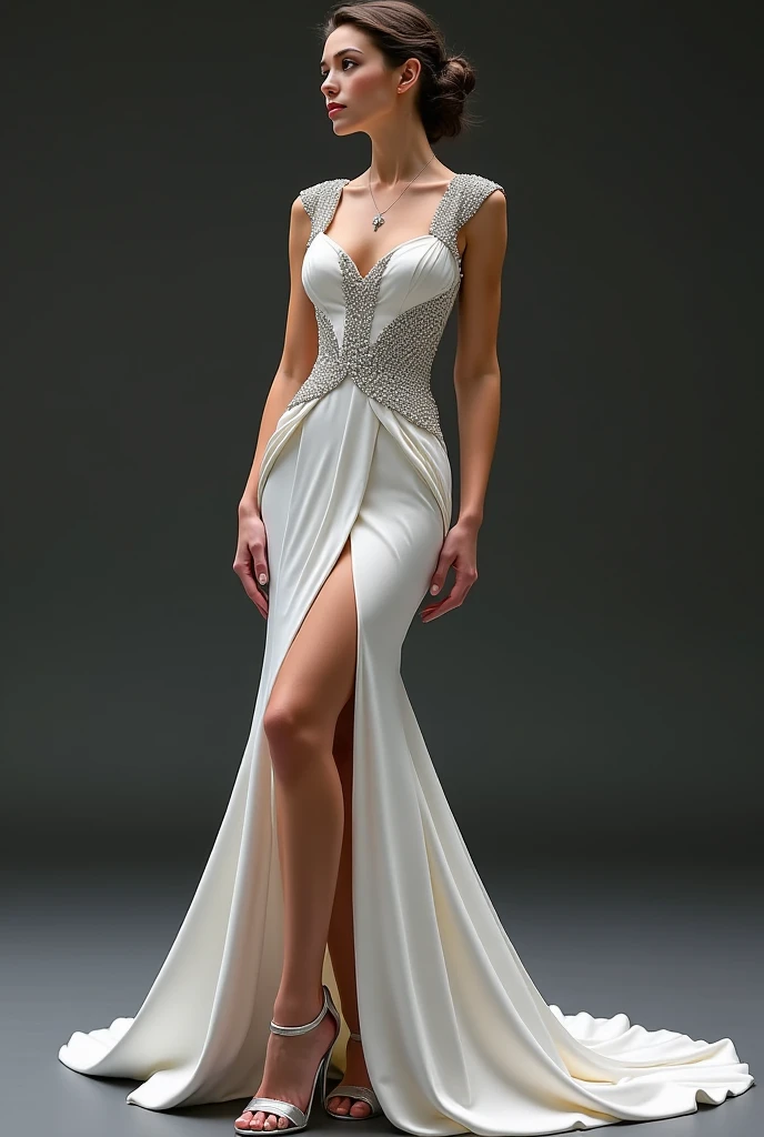 Diamond evening dress