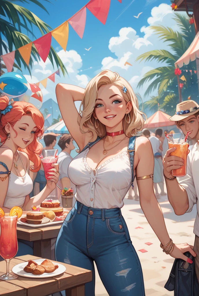 a female centaur going to cocktail party,