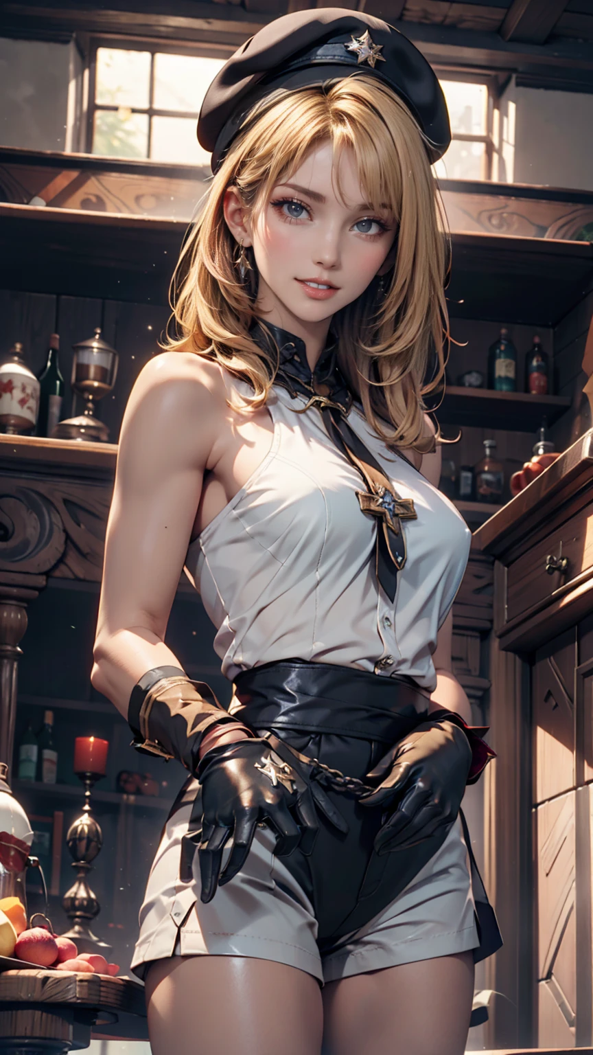 Blonde woman, dressed as dieselpunk, Model shooting style, (Highly detailed CG 8k wallpaper units), The most beautiful art photos in the world, A magnificent professional (photo shoot:Steve McCurry), 8K Ultra HD, Digital SLR, Soft lighting, high quality, Film Grain, Fujifilm XT3 Sharp focus, 5 ....6, Attention to detail, Sharp focus, dramatic, (Wearing diselpunk clothes), (Looking at the audience:1.2), (Natural light), (Fascinating)
