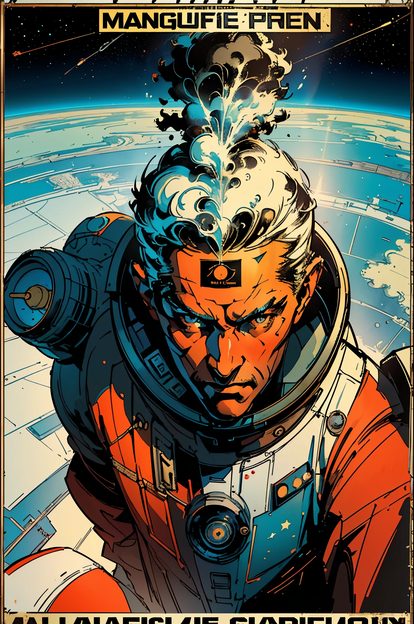 (((masterpiece,best quality))),32K Wallpaper,((( very detailed poster))),retro vintage,sci-fi,(((space thriller cinematic movie poster))),(((Bauhaus))),(((mid-century modern))),(((integral))),(((substance))),(((subsistence)))