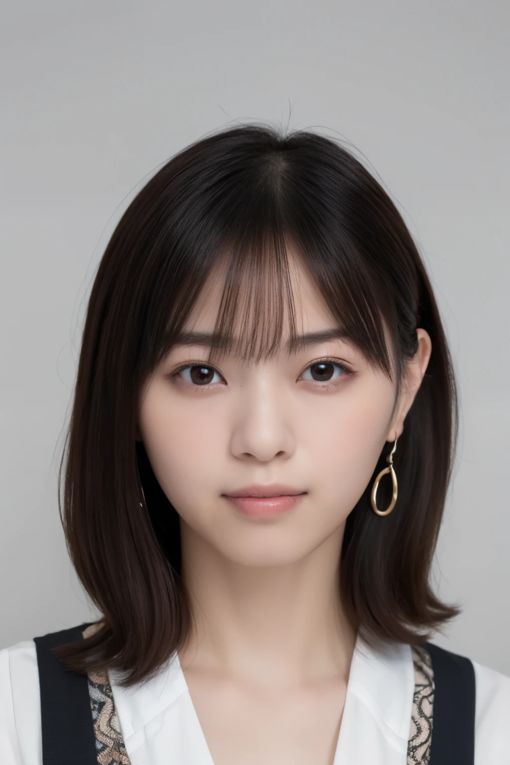 photos、's greatest masterpiece、 highest quality、 Hi-Res、A beautiful Japanese woman is standing at the edge of the waves on a summer beach、I can see the horizon、(white tight see-through blouse、 sleeveless)、( big breasts:1.3)、Soft breasts、( cleavage)、 cute乳首、 small nipples、1Beautiful Japanese Girls、 Japanese style、A neat and beautiful woman、 intelligent beauty、Smart Beauties 、24 years old、 cute、 Japanese idol、round face、、Fair skin、 clear white skin 、 gentle smile 、細いつり目が cute、Single eyelid、 long, slender eyes、涙袋が cute、Thin nose bridge、 thin lips、 small mouth、 lips are slightly open 、 Natural Makeup、 boyish short hair that makes a full turn