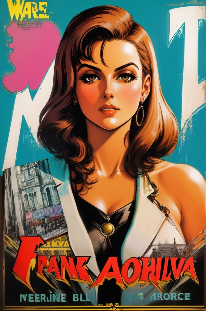 there is a woman holding a gun and smoking a cigarette, smoking and holding a gun, smoking gun, pulp femme fatale, in style of kar wai wong, pin up style poster, smoking woman, drawn in a neo - noir style, inspired by James Montgomery Flagg, pin-up poster girl, bond girl, by George Manson