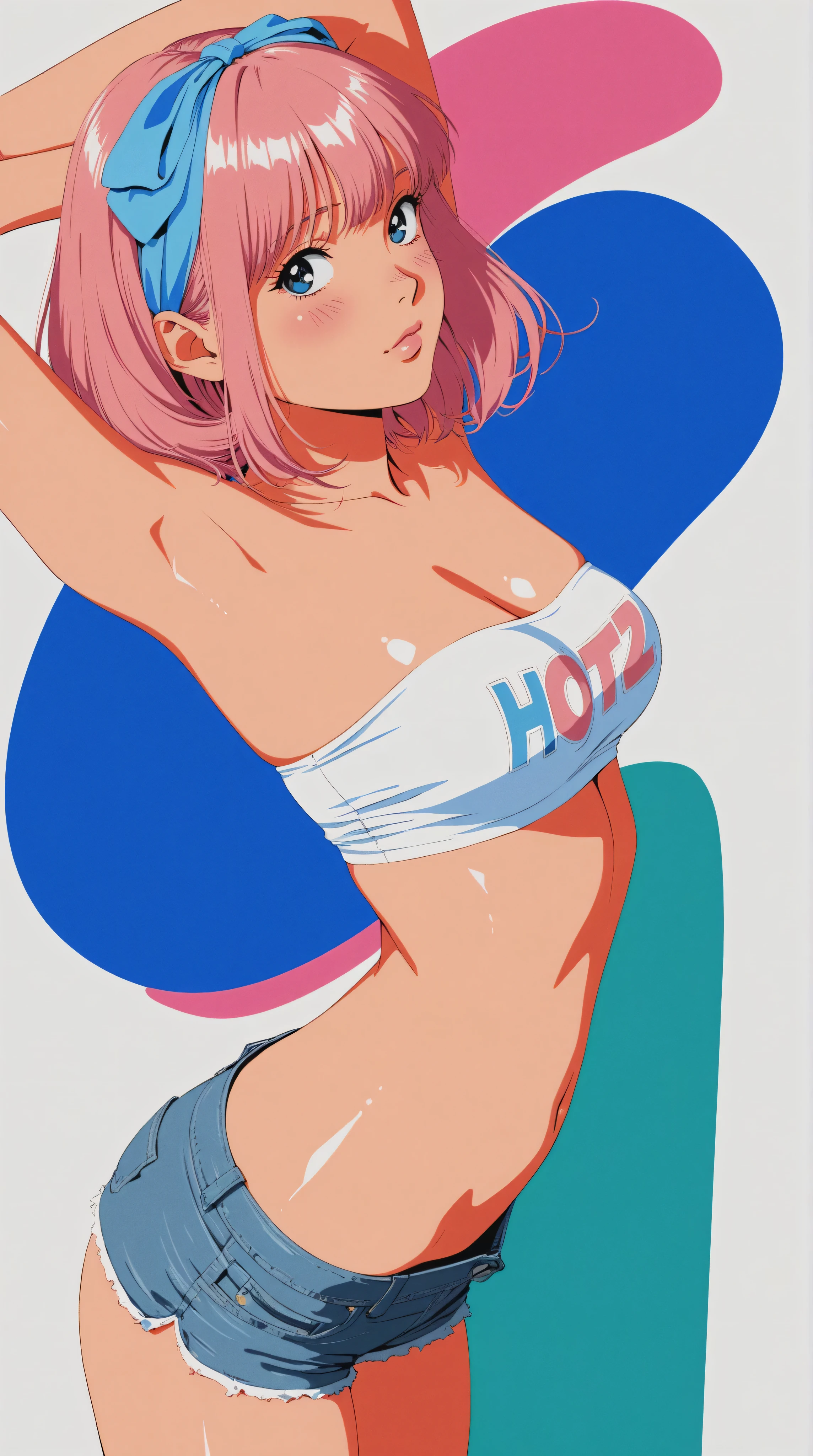 Paint her bigger eyes and marked breasts and take off her clothes.