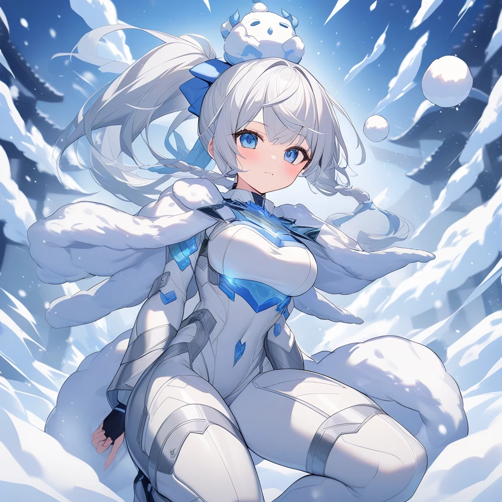 Polar bear anthropomorphic cute girl