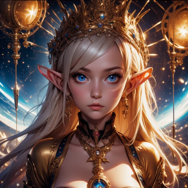 (Best quality, 4k, High-resolution, Masterpiece:1.2), Ultra-detailed, Realistic, Radiant lighting, Epoch Elves, Portraits, Fantastical colors, Fine art, Ethereal beings, Dreamlike, Whimsical creatures, Detailed facial features, Glowing eyes, Elven beauties, Ethereal glow, Mythical creatures, Harmonious composition, Dazzling colors, Stunning visual effects, Otherworldly appearance, Mesmerizing artistry,