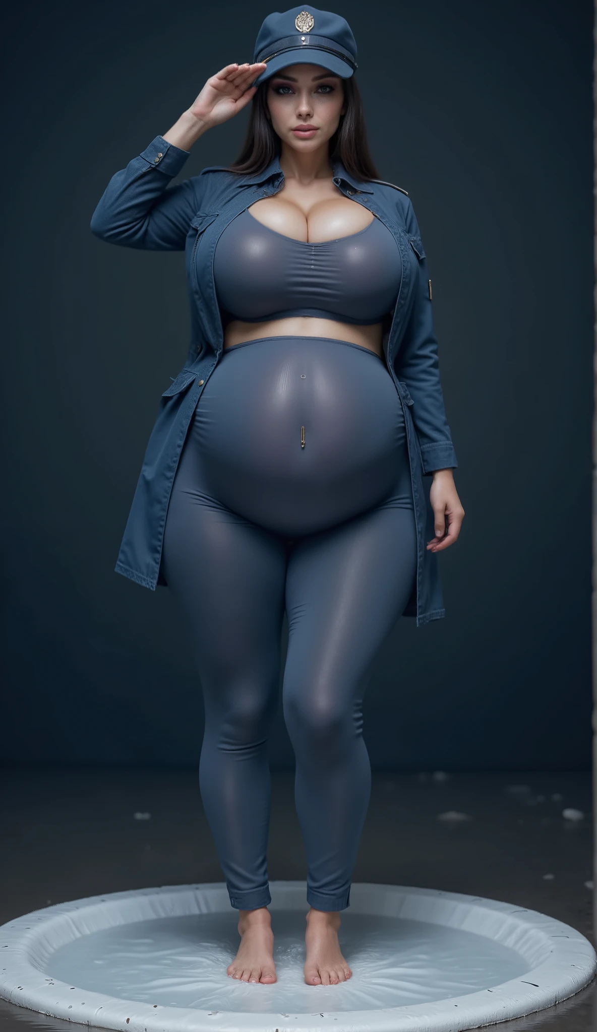 Huge , giant , no clothes, bbw, chubby stomach, thick, thick thighs, wide hips, pear-shaped body, sexy, naked