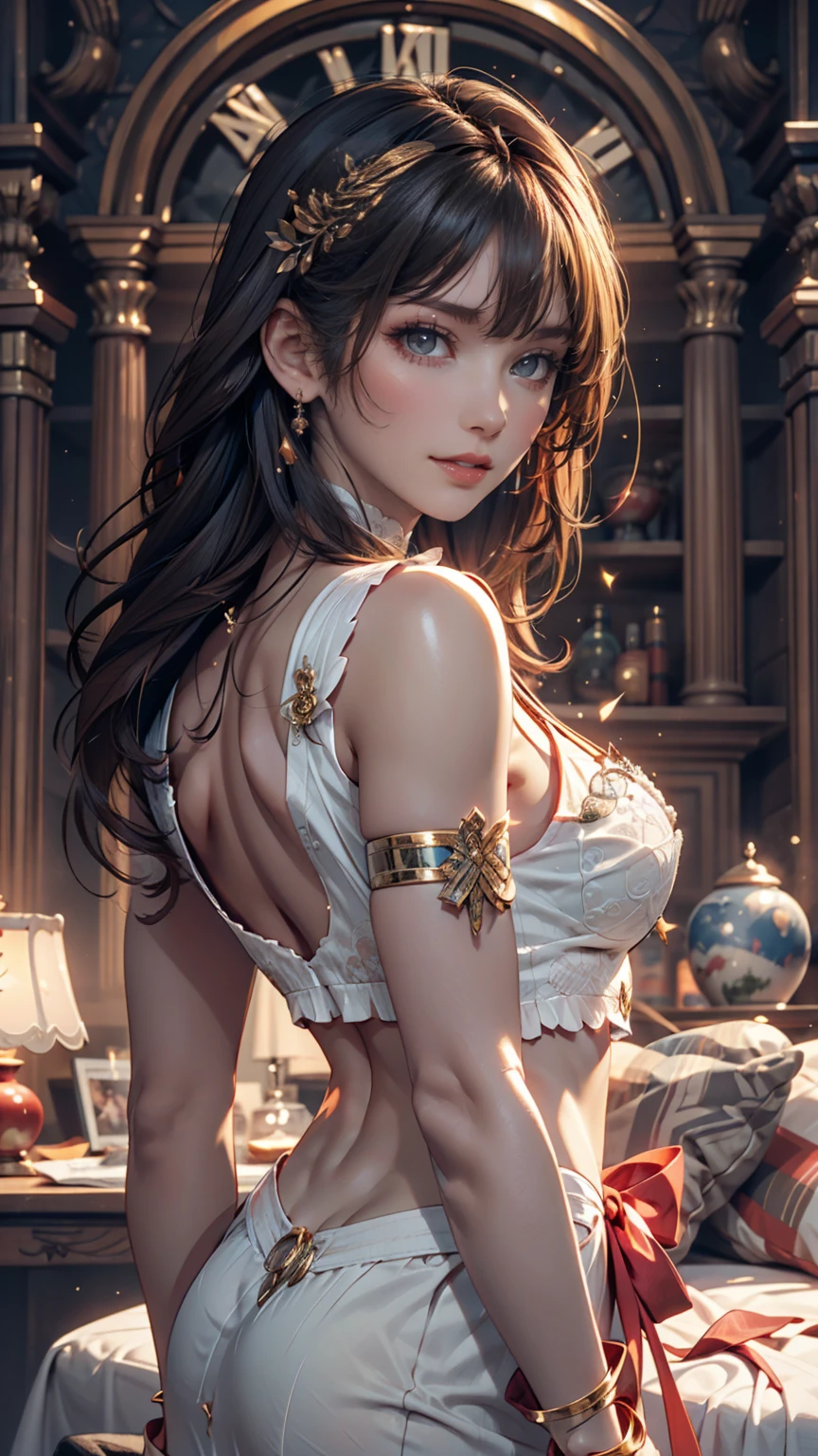 (The Goddess of Sand, beautifully decorated like in the movie, Golden Dress, Shiny gold tattoo), (Galactic Shaman with Quantum Energy Fantasy), Fantasy magic, Long Hair, Dark light night, Complex, Mysterious, Sharp focus, figure, Very detailed, Digital Painting, コンセプトart, mat, (art：WLOP), (Justin Gerard and Jason Edmiston: 1.5), (Greg Rutkowski: 0.4), (Alphonse Mucha: 0.4), masterpiece