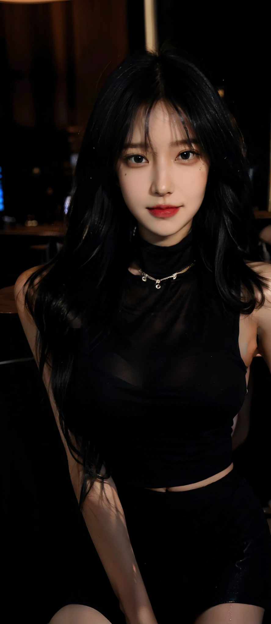 (high quality), (NSFW:1.2), (psychic lit karaoke room:1.3),(one girl is being raped by number of boys on luxurios sofa.:1.5), (a girl is 20 years old:1.3), (her body is very slim and attractive.:1.4), (her costume is feminine as follows. : 1.5), (Dyed fancy hair :1.5), (fleece beret:1.5),(Knit that sticks to the body :1.5), (Miniskirt that clings to the hips and thighs :1.5), (Her legs are beautiful that weared shiny pantyhose. :1.5),(feminine accessories :1.5), (Heavy face makeup and nail art on the nails : 1.5), (Over_knee Suede Long boots high heels : 1.5), (The costume described above do not apply to boys.:1.8), (they are wearing men's wear and sneakers except her : 1.5), (boys sitting on both sides of her they are being touched her body :1.6), (She is caught and sexually harassed by boys : 1.7), (all korean agers : 1.6), (She is being blackmailed by them.:1.5), (There is karaoke equipment in the background:1.3), (the mirror_ball lighting is shining in a dark room in karaoke : 1.5), The men lay down the woman and fuck her roughly with their cocks., dick inserted into pussy