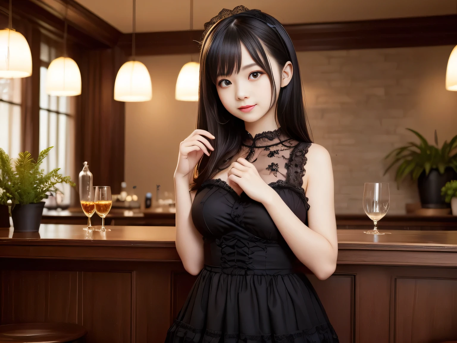 black hair