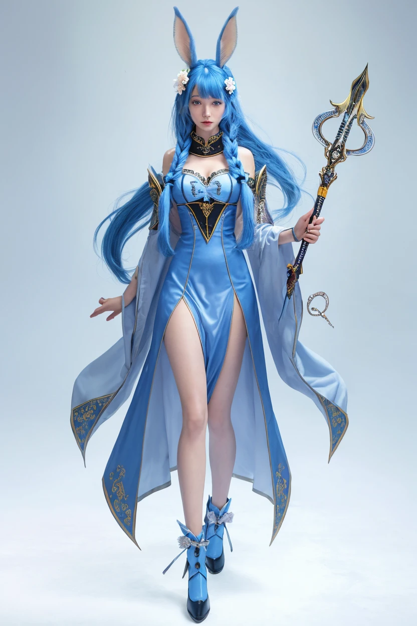 Long blue hair,hentail realism, shadowing,,character sheets, reference sheet, Standing painting, 8K, Super detail, 1080p, Women's HD,femele, 16k, A high resolution, Best quality, High quality, Anatomically correct, Masterpiece, ccurate, hyper HD,As graceful as a swan,unreal-engine, Ghibli-like colors, anime big breast, Standing painting, angle of view,battle armor,ssee-through,Lace skirt,Fluorescence