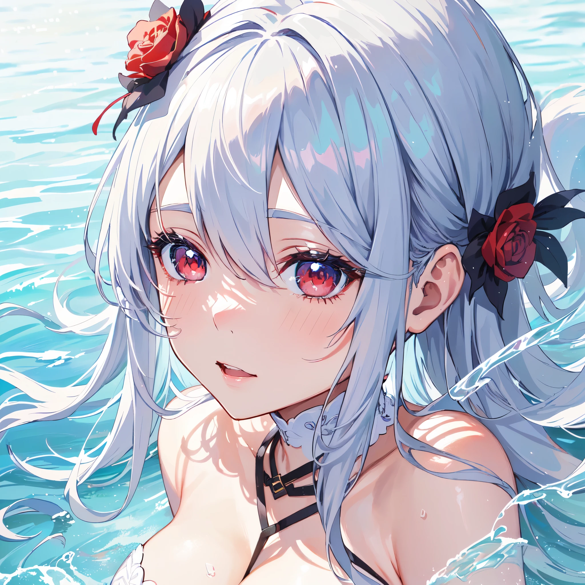 Poolの横に立つビキニの女性,masterpiece, Highest quality, wonderful、Pool、Micro Bikini、,Highest quality, High resolution, unity 8k wallpaper, Beautiful and beautiful eyes、 Highly detailed face, Perfect lighting, Detailed CG, (Perfect hands, Perfect Anatomy)、formal、