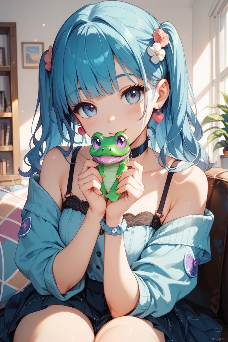 Slime girl, mushroom
Rainbow style, fair skin, long hair, shyness
