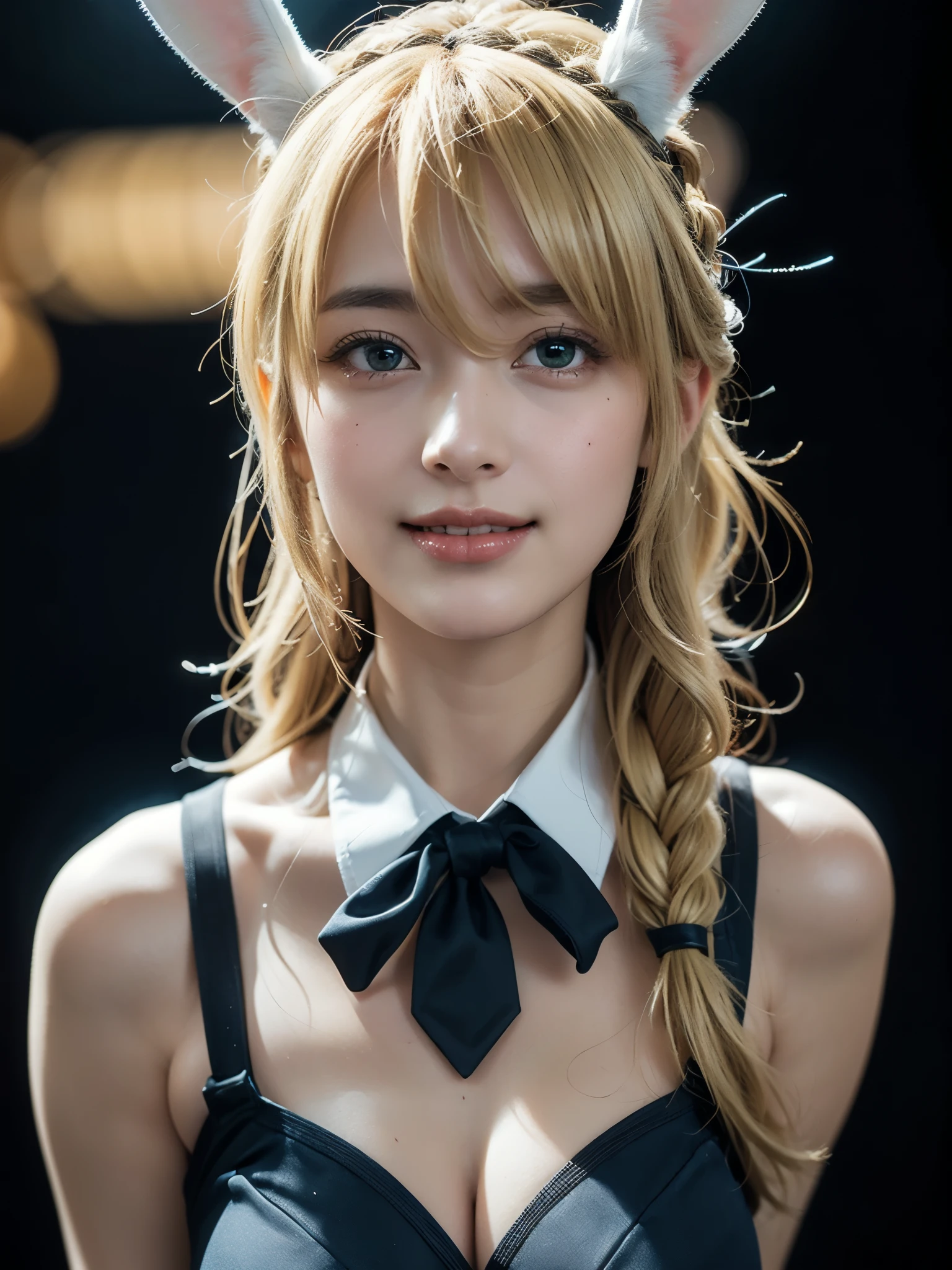 (masterpiece:1.4、top-quality)、One photo、(intricate detailes)、Unity8k wallpapers、ultra-detailliert、Beautiful and mysterious、detailedbackground、realisitic、独奏、Perfectly detailed face、ighly detailed、1femele、a smile、cute little,chain saw man、((Fangs are protruding)),tusk、(double tooth)、Makima、the power、Makima and Power Combination、Braids、chains、red horns、Wearing a suit、neck tie、((a blond)),Spiral Eye、The Eyes of the Hawk in the Eyes