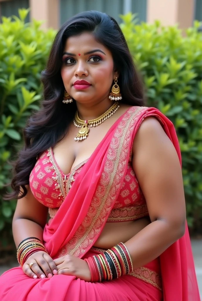 Looks like Indian Actress Nayanthara, actress Nayanthara, mallu, mallu aunty, desi aunty, full figured mature beauty, attractive figure, 48 years old, desi milf, desi aunty, a close up of a woman in a red dress in a bedroom, inspired by Avigdor Arikha, sleek!!!, indian super model, wavy hair combed to one side, actress, by Jitish Kallat, smoldering, intense smoldering, fashion, an angel, print ready, with a dramatic looking, inspired by Sudip Roy, seductive look