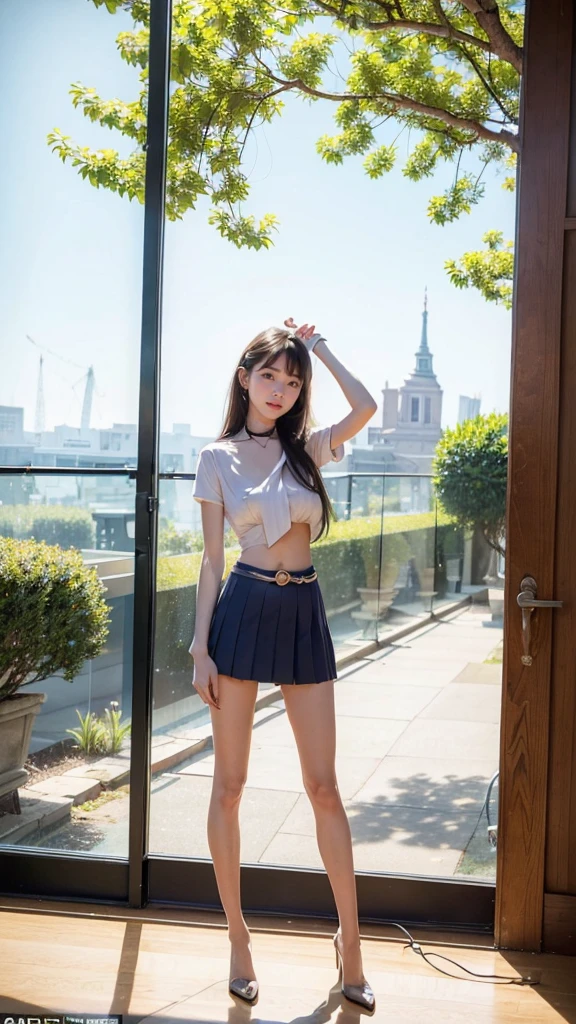 Abandoned classrooms,Sexy standing pose,full-body portraits(1:1),18 years old girls,Slender and slender figure,Skinny,As thin as a whipping post,Smaller bust,The barefoot,Random nudity all over the body,exhibitionists,Random exposure of genitals,face to the viewer