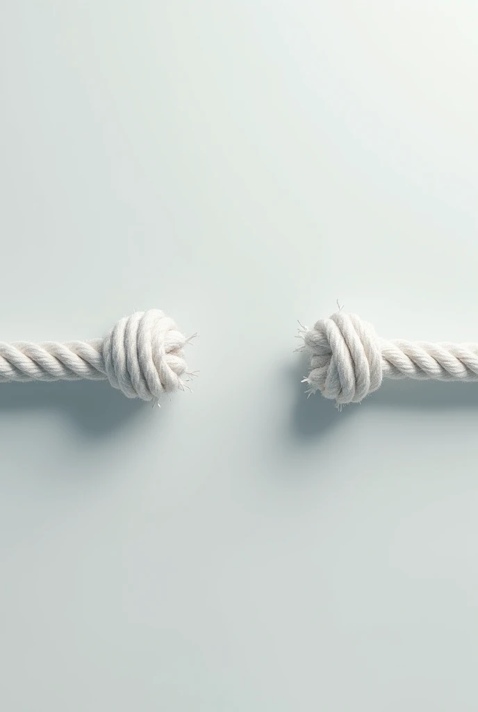 Create me a piece of rope a separation and at the same height the other ...