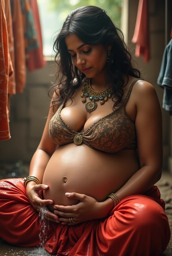  Pregnant Happy Horny, aroused 1girl), beautiful indian young teen girl  wearing  thong with  giant colossal  Kaa  monster squeezing her hard, wrapped in thick spiraling coils, constricted, struggle, gasping for air, snake attack, snake peril,