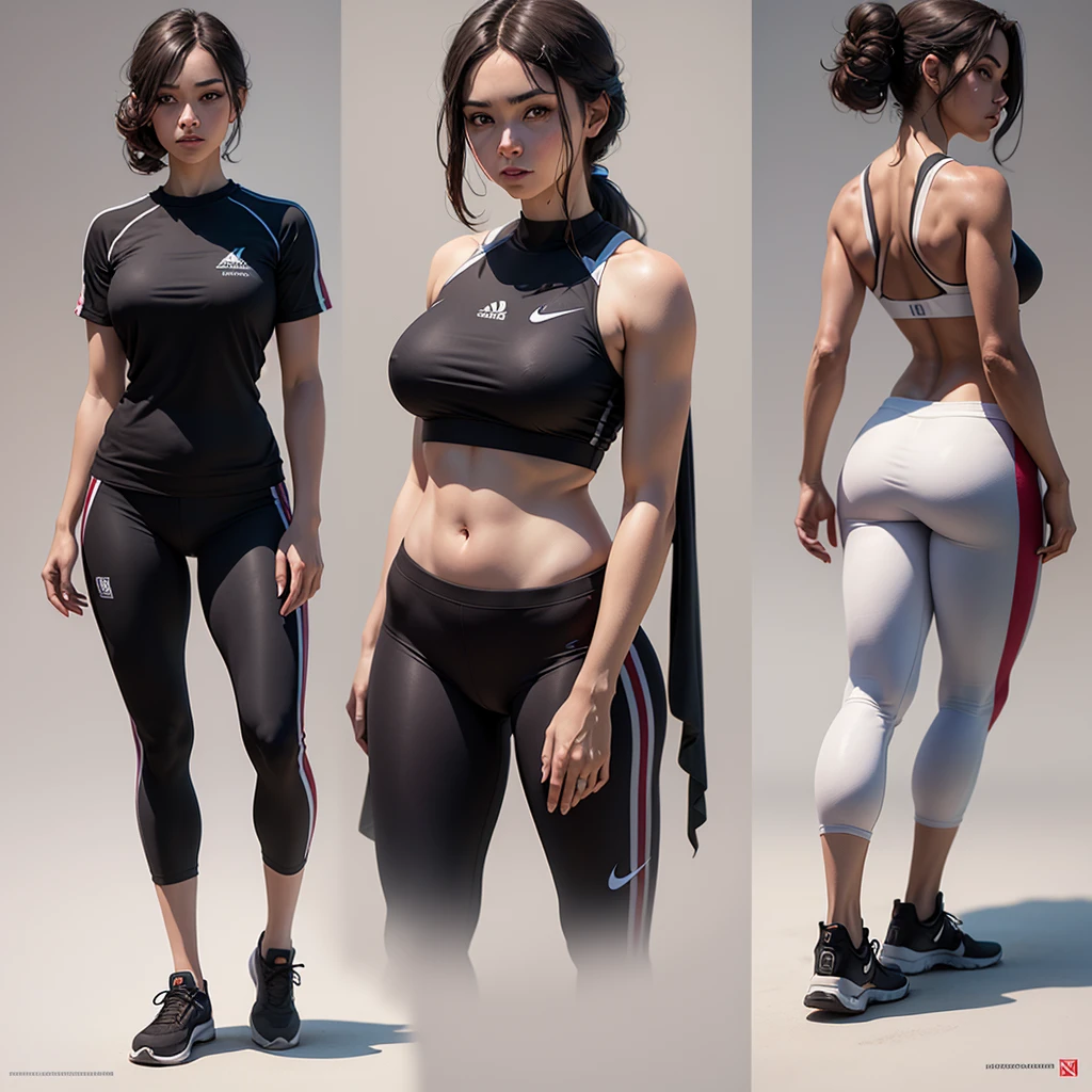 ((masterpiece)),(((best quality))),((character design sheet)),((rough sketch)),((vulgar)),thick thighs,1girl,((between breasts)),pussy juice,wearing an Wet sexual soccer uniform and soccer shoes,shirt harf lift,milking