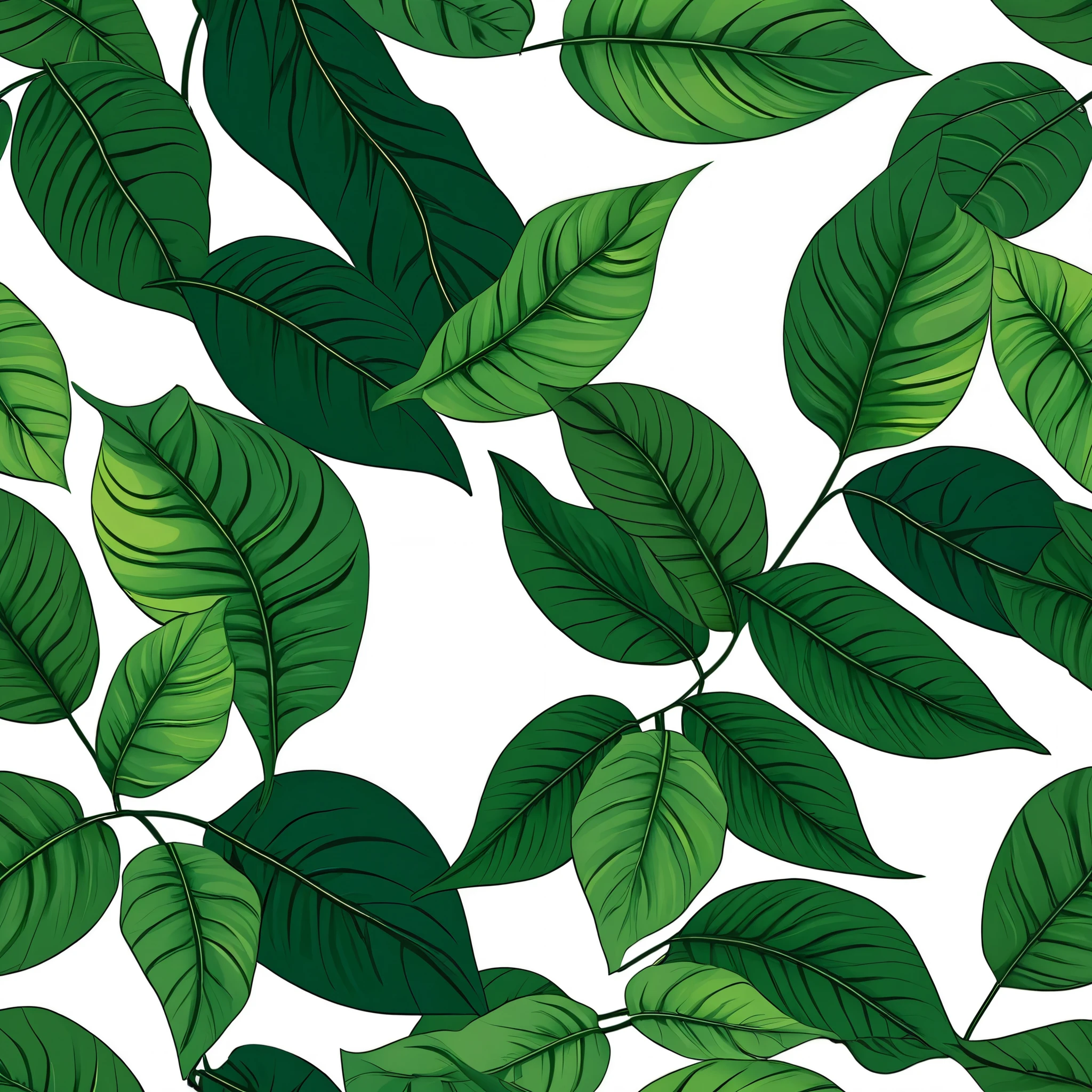 high quality modern cloth designs with big leaves equally distributed